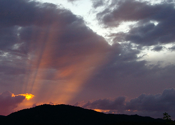 Rays of sunset