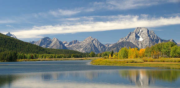 Mount Moran and Grand Teton