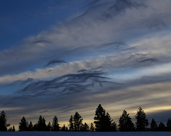 Winter sunset