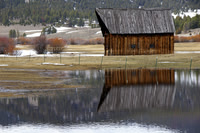 March ~ Barn reflection