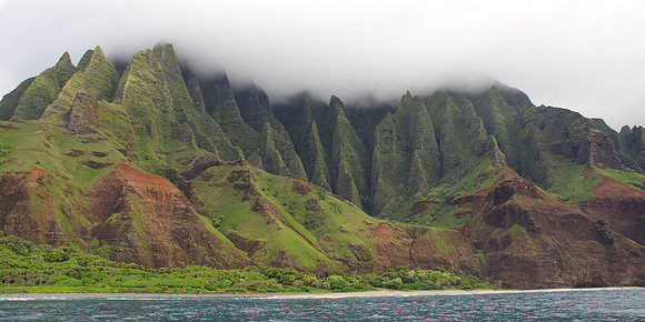 Napali Coast cathedrals