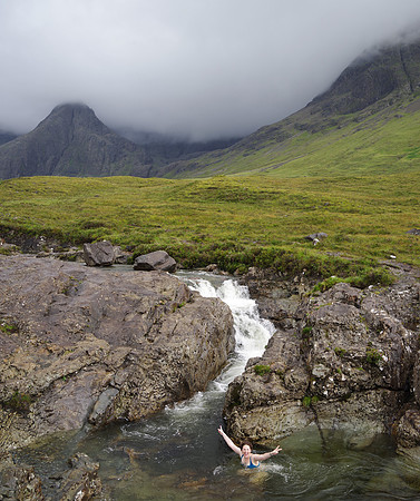 Julie in the Fairy Pools