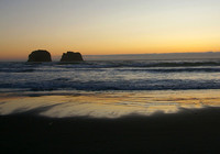 Twin Rocks sunset