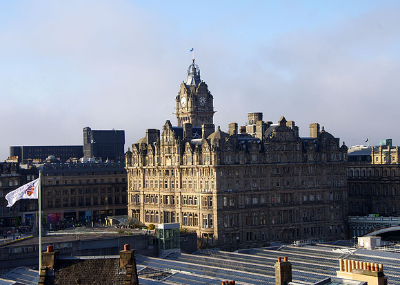 Balmoral Hotel and Waverly Station